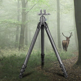 Hunting tripod, equipped with 44mm ball head and Aka Swiss and Picatinny adapters, 62.2-inch heavy-duty stable tripod, suitable for shooting, hunting and outdoor activities image 3