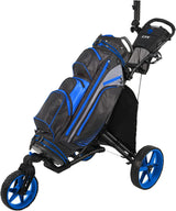 360-degree rotating front wheel golf cart, with opening and closing taking only one second - built-in free sunshade stand image 2