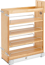 Retractable storage rack, suitable for kitchen/bathroom cabinets, equipped with soft-closing fully telescopic rails and adjustable shelves image 3