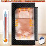 Upgraded Sauna Box for Relaxation, Detoxification, Portable Steam Sauna for Home with Steamer, 9 Levels, 2.6’ x 2.6’ x 5.9’ image 4