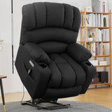 Electrically adjustable reclining chair - Electrically massaging adjustable reclining chair. The chair seat has a heating function. Large shell with velvet backrest. Suitable for the elderly and the elderly. Electrically adjustable reclining chair. image 4