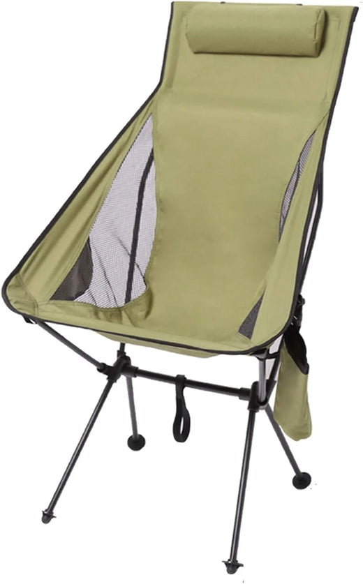 Foldable Chair Ultralight Folding Moon Chairs Outdoor Removable Washable Fishing Picnic BBQ Chairs with Carry Bag Outdoor Stool