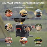 Wood Burning Camp Stove, Outdoor Portable Wood Burning Camp Stove, Large Stainless Steel Camping Stove for Outside Cooking Survival Campfire Patio Backyard Gathering 16"L x 13"W x 17"H3 image 3