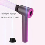 Anion Hair Dryer, Hot Air and Cold Air Available Negative Ion Cordless Hair Blower USB Output As Power Bank for Digital Charging Smart Battery Indicator Travel Hair Blower image 3