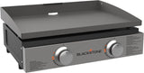 1813 Original 22” Tabletop Griddle with Hood and Stainless Steel Front Plate, Powder Coated Steel, Black