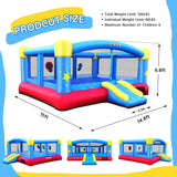 Big Inflatable Bounce House for Party Fun,15ft x 14.8ft,Double Basketball Hoop,Throw Ball Game,Reinforced PVC Bounce Floor,Jumping Bouncy Castle Holds 6 Kids image 2