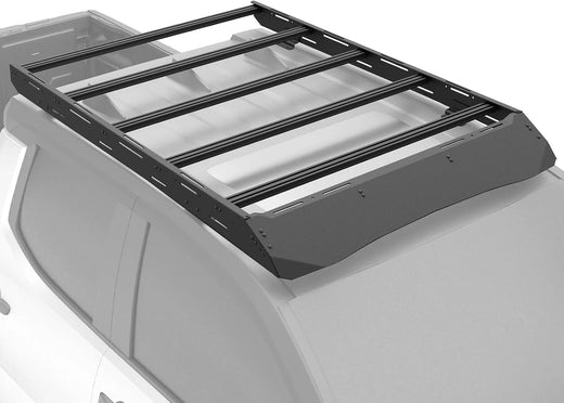 Full Size Roof Rack Cargo Basket Compatible with 2010-2024 Toyota 4Runner 5th Gen with 4 Lights, Overland Rooftop Luggage Storage Holder, Platform Style Cargo Carrier for Outdoors Gear