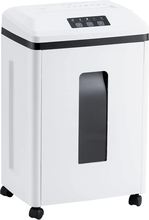 Professional Commercial Paper Shredder: P-7 Security Super Micro-Cut 1x1.7mm 7 Sheets/CDs/Cards/Staples 6-Gal Bin Heavy Duty for Home/Office/Industrial/Business Use-Confidential Documents