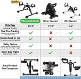 Desk Bike Pedal Exerciser with Electronic Display for Indoor Physical Therapy image 4