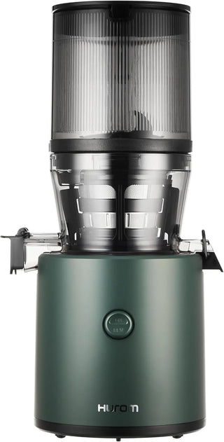 Cold press juicer, easy-to-clean chewing-style slow juicer, coarse filter screen, automatic feeding, no need for operator intervention, household size, quiet motor, easy assembly (kale/deep green)