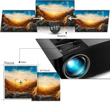 Intelligent 4K projector, equipped with 5G WIFI and Bluetooth functions, supports Dolby sound effect, outdoor projector, 400-inch zoom home theater projector, compatible with TV stick. image 4