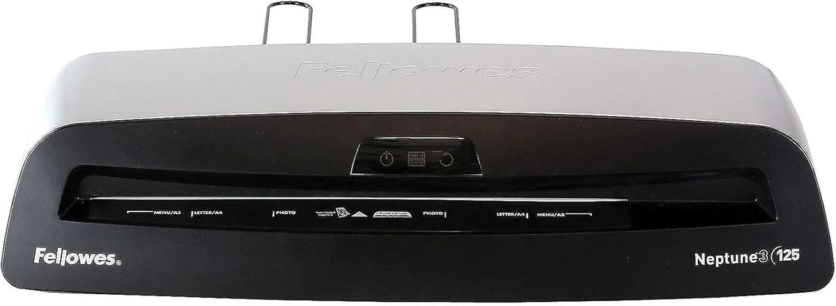 Fast 30-60 seconds preheating sheeting machine, equipped with sheet bagging kit (5734801), in black and silver, with dimensions of 5.1 inches x 21.3 inches x 8.2 inches.
