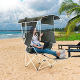 Nice C Canopy Chair, Camping Chair with Canopy, Folding Chair with Canopy, Shade Chair, Canopy Chair Outdoor, Folding Lawn Chair with Canopy, Sport Chair, Camping Chair with Foot Rest (2-P w/Footrest) image 2