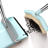 Long Handle Broom and Dustpan Set, Home, Kitchen, Room, Office, Upright Dust Pan Combo for The Lobby Floor image 3
