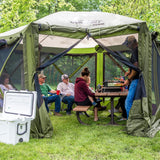 Screen Tent, Outdoor Camping Gazebo Canopy, Escape, 11.5', Brown image 3