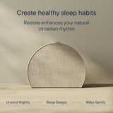 Sunrise alarm clock, audio equipment, smart lamp (rubber material) - White noise mode, screen-free sleep program image 4