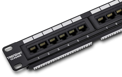 A management-type power distribution device with 6 output ports, model TPI-06, rack-mounted power distribution unit, equipped with 1 NEMA 5-15R bypass power socket, 1 gigabit RJ-45 interface, featuring overload protection and surge protection functio