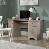 Multifunctional office computer desk, length: 59.45 inches x width: 23.47 inches x height: 29.02 inches, finished with polished maple wood material image 4