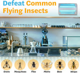 An indoor wall-mounted ultraviolet fly trap, used for catching flies, moths, mosquitoes and other flying insects. image 2