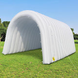 Inflatable sports tunnel entrance 16x10x10 feet, white, with built-in fan - suitable for team introductions, commercial promotion, trade shows, advertising and exhibition activities, inflatable tunnel tents image 2