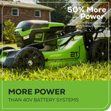 60V 21” Cordless (Self-Propelled) Lawn Mower , 2 x 4.0Ah Batteries and Dual Port Rapid Charger image 4