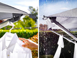 Rotary dryer Linno Protection 400 model, aluminum - rust-proof treatment, gray, 40-meter long, with an umbrella-shaped device, rotary dryer with a covered clothes rack, rotary clothes hanger image 4