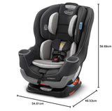 Extend2Fit Convertible Baby Car Seat, Rear and Forward Facing, Adjustable Extension Panel for Extra Legroom, Gotham image 3