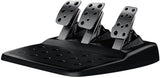Drive Force racing car steering wheel and pedals, real force feedback function, stainless steel shift paddles, leather steering wheel cover suitable for Xbox Series X|S, Xbox One, PC and Mac - Black image 2