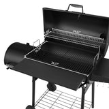 Gourmet 30" BBQ Charcoal Grill and Offset Smoker image 3