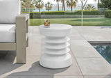 Special Product I 4153 Wall-mounted Coffee Table, 25 inches high, suitable for indoor or outdoor environments. It can be used as a side table, end table, bedside table, living room table, bedroom table, bedside cabinet or round table. The color is wh image 3