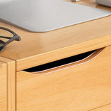 Floating TV Stand - Modern Furniture - Floating TV Stand with Drawers - Wooden Wall-mounted Cabinet Unit with Drawers - Double-layer Computer and TV Space Organizer台 image 2