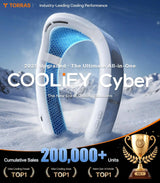 Cooling type network cooling fan, portable air conditioner, 720° immersive cooling, first dual-cooling fan, rechargeable image 3
