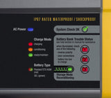 20 amperes, 12/24 volts, 2 battery packs, waterproof, waterproof battery charger for use on water. image 2