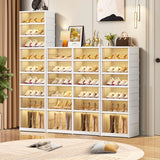 9-Tier LARGE Stackable Plastic Shoe Rack image 3