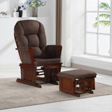 Lennox Furniture Glider Rocker Combo Espresso Beige image 3