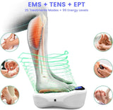 Professional Edition Foot Neuromuscular Stimulator, an electric stimulation/percutaneous nerve electrical stimulation foot massager used to relieve pain caused by nerve disorders and promote blood circulation in the legs. TENS Muscle Stimulator - A s image 3