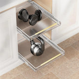 Adjustable sliding cabinet shelves, 3 pieces. Large drawer-style cabinet storage box, storage organizer under the kitchen sink. Bottom-mounted baskets, suitable for kitchens and bathrooms. image 4