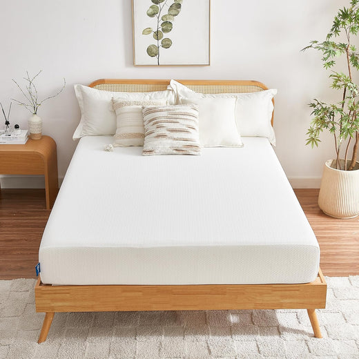 Full Mattress, 6 Inch Memory Foam Mattress in a Box, Fiberglass Free Full Size Mattresses for Pressure & Pain Relief, Soft and Comfortable