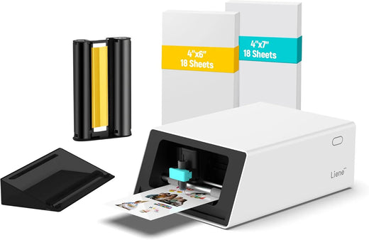 Color sticker printer and cutter - A multi-functional sticker manufacturing equipment that combines DIY creativity, custom label and gift production. Thermal transfer digital printing device, 300 DPI resolution, precise artificial intelligence automa