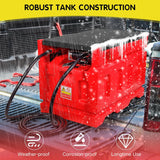 Portable 48 Gallon Fuel Tank with Pump for Gasoline & Diesel, 15GPM High Flow Rate 12V DC Self-Priming Fuel Transfer Pump, 13.1ft Hose, Auto Fueling Nozzle, for Easy Fuel Transportation image 3