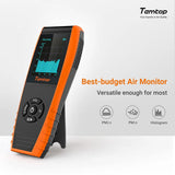 Air Quality Monitor PM2.5 PM10 Particle Counter, Formaldehyde, Temperature, Humidity, TVOC AQI Tester for Indoor/Outdoor Air Pollution Detection w/Data Export image 4