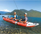 68309EP Excursion Pro K2 Inflatable Kayak Set: Includes Deluxe 86in Kayak Paddles and High-Output Pump – SuperTough PVC – Adjustable Bucket Seat – 2-Person – 400lb Weight Capacity image 3