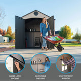 Lifetime 8 Ft. x 10 Ft. Outdoor Storage Shed image 3