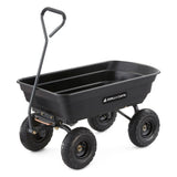 Poly Garden Dump Cart with Easy to Assemble Steel Frame image 3