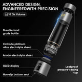 Hydrogen Water Bottle Generator(Silver) - Up to 6360 PPB - Certified H2 Generator- SPE/PEM Technology - - Portable Hydration & Athletic Performance System image 2