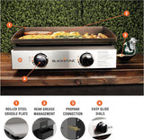 1813 Original 22” Tabletop Griddle with Hood and Stainless Steel Front Plate, Powder Coated Steel, Black image 3