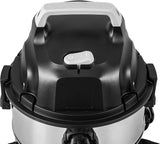 Basic type wet-dry dual-purpose vacuum cleaner, 4-gallon capacity for home use, 3 horsepower, stainless steel material, gray/black image 4