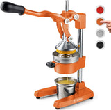 Citrus juicer | Extra-large commercial-grade manual press | Heavy-duty countertop orange juice extractor (with stainless steel cup) (black) image 4