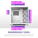 H9 Flow Dual-Chamber ATX Mid-Tower PC Gaming Case image 4