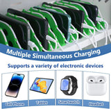 Mobile Charging Cabinet for Cell Phone, 50 Device Charging Station, USB Charging Cart Locker, with Wheels & Combination Lock, Secure Phone Storage Cabinet (50Slots) image 3